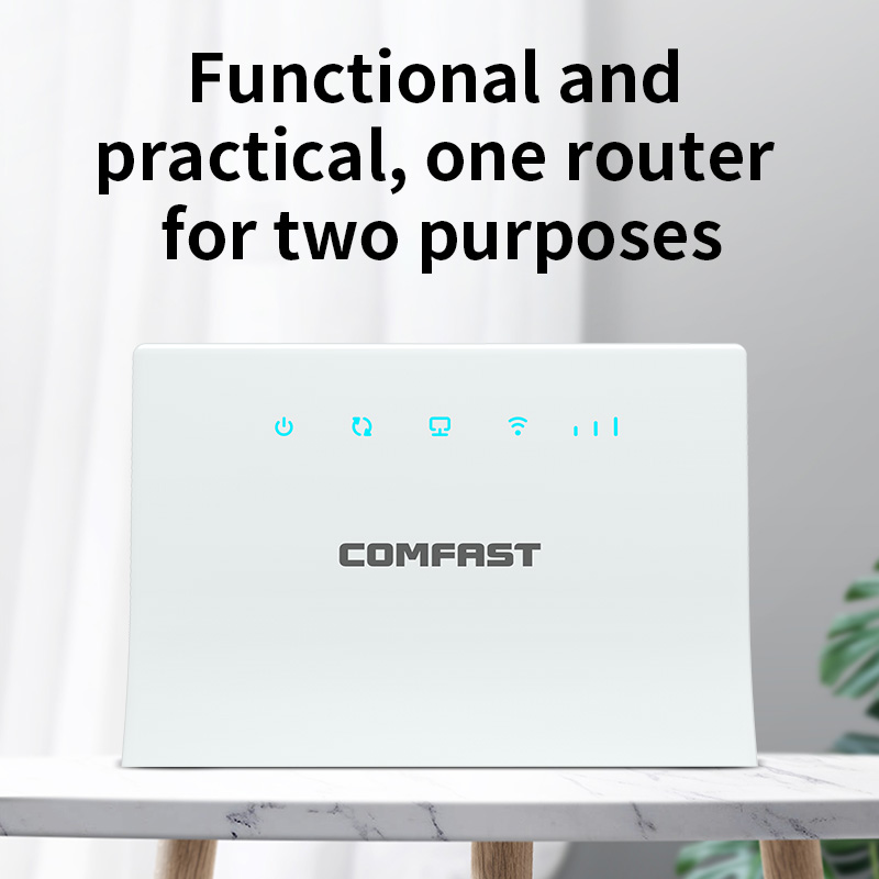 Comfast 300Mbps 4G LTE WiFi Wireless Router SIM Card CAT4 Routers LAN RJ45 Port Mobile 2.4G Wifi-Router Wi fi Modem AP Outdoor