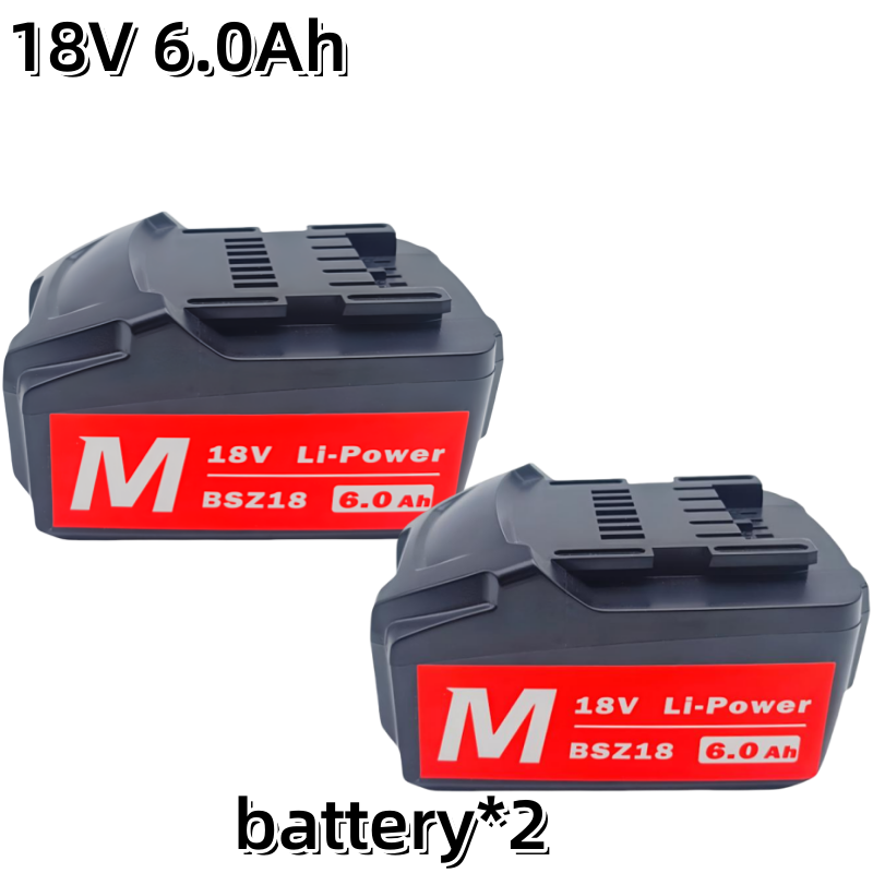 18V 3,0Ah 6,0Ah 9,0Ah Akku für Metabo Akku-Elektrowerkzeug, Ersatz für Metabo 18V 625592000 625591000 Backup-Batterien: Rosa