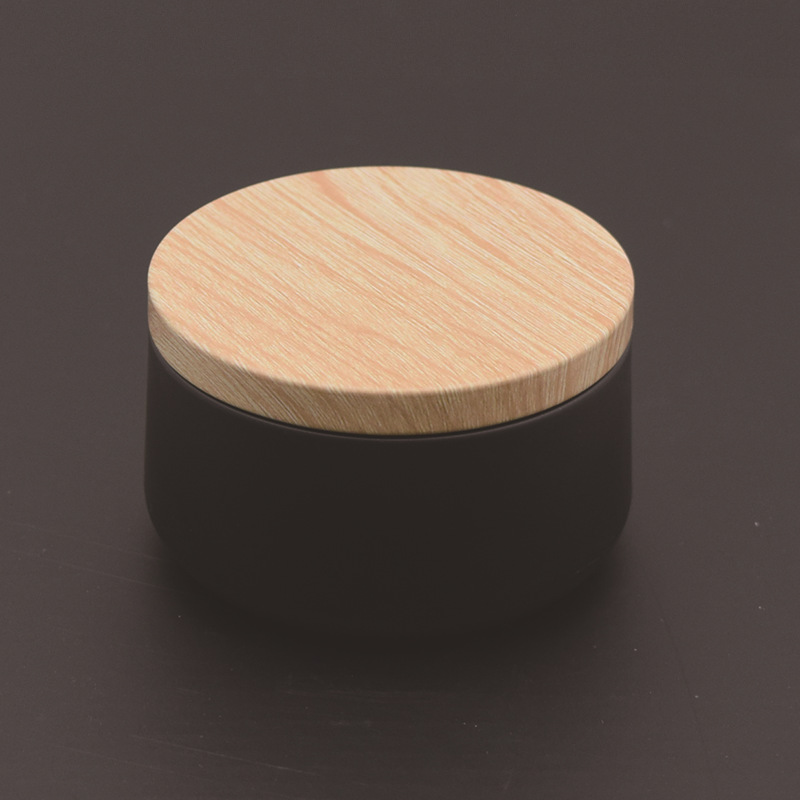 12Pcs Round Metal Tin Box with Lid Bulk Candle Tin Black Gold Jar Storage Empty Pot Plain Screw Top Cans Cosmetic Container: black 1