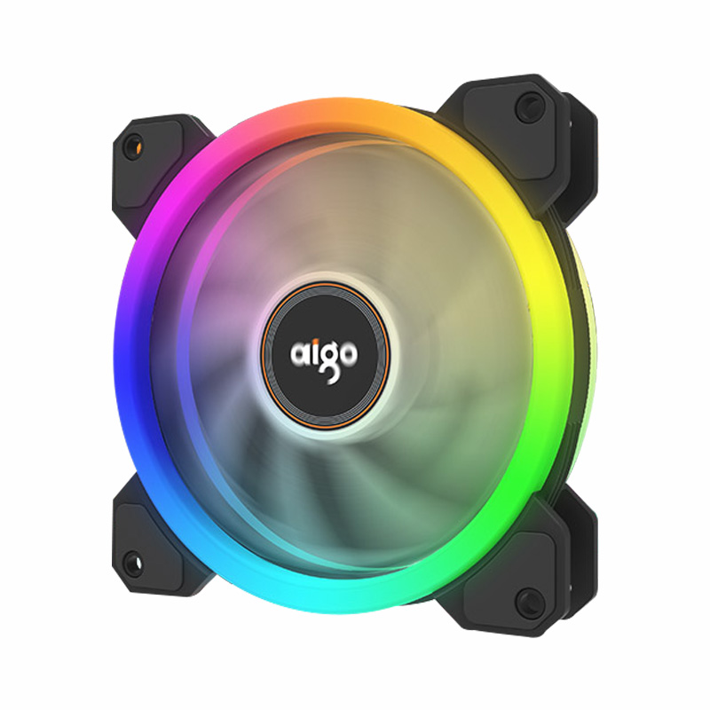 Aigo DR12 PC Cooling Fan 120mm Fan Rgb Fan Mute IR Argb White Blade Cooler Master 120mm Cooler Cooling For Computer Fans
