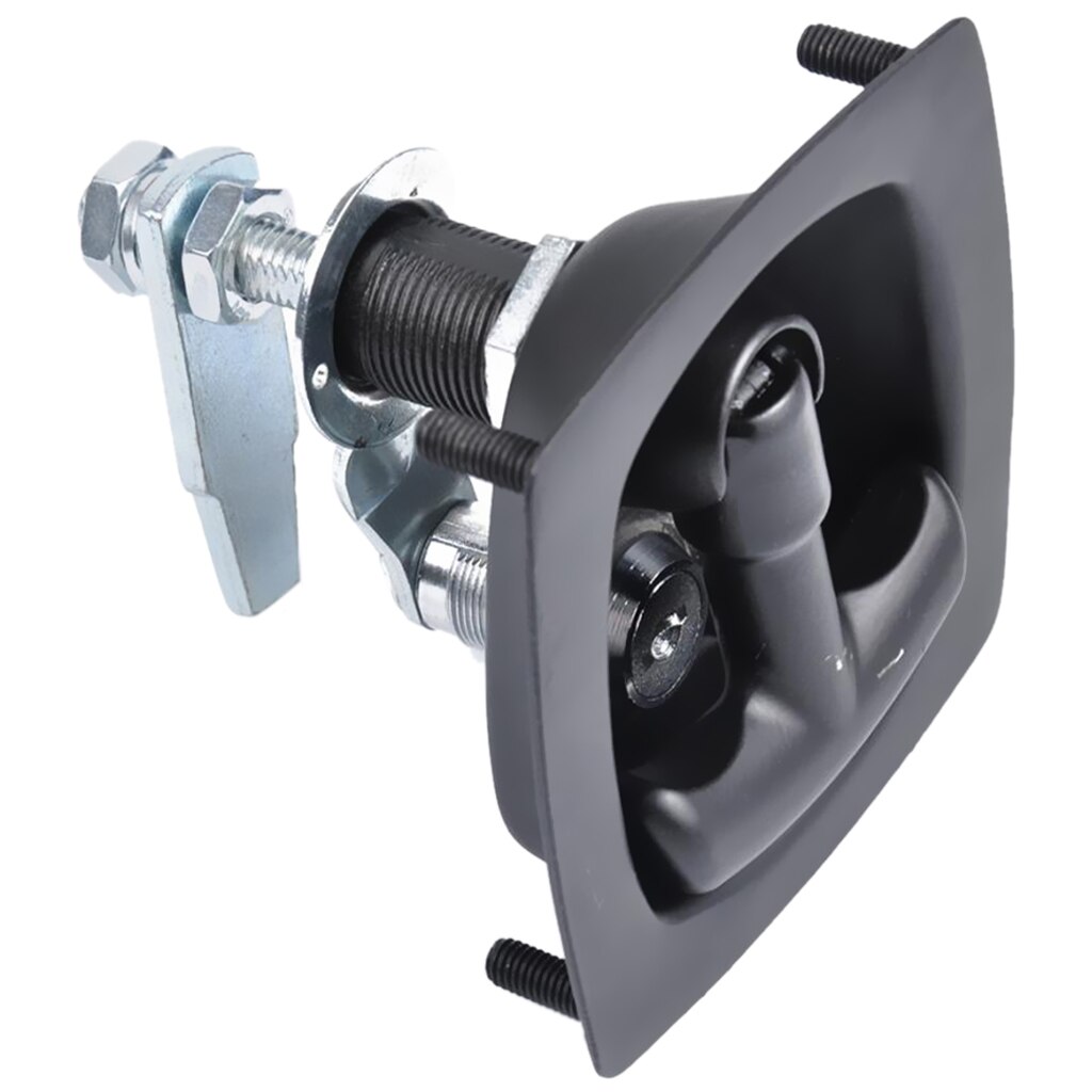 Stainless Steel Folding Recessed Caravan With T Lock / Trailer Handle, T Toolbox