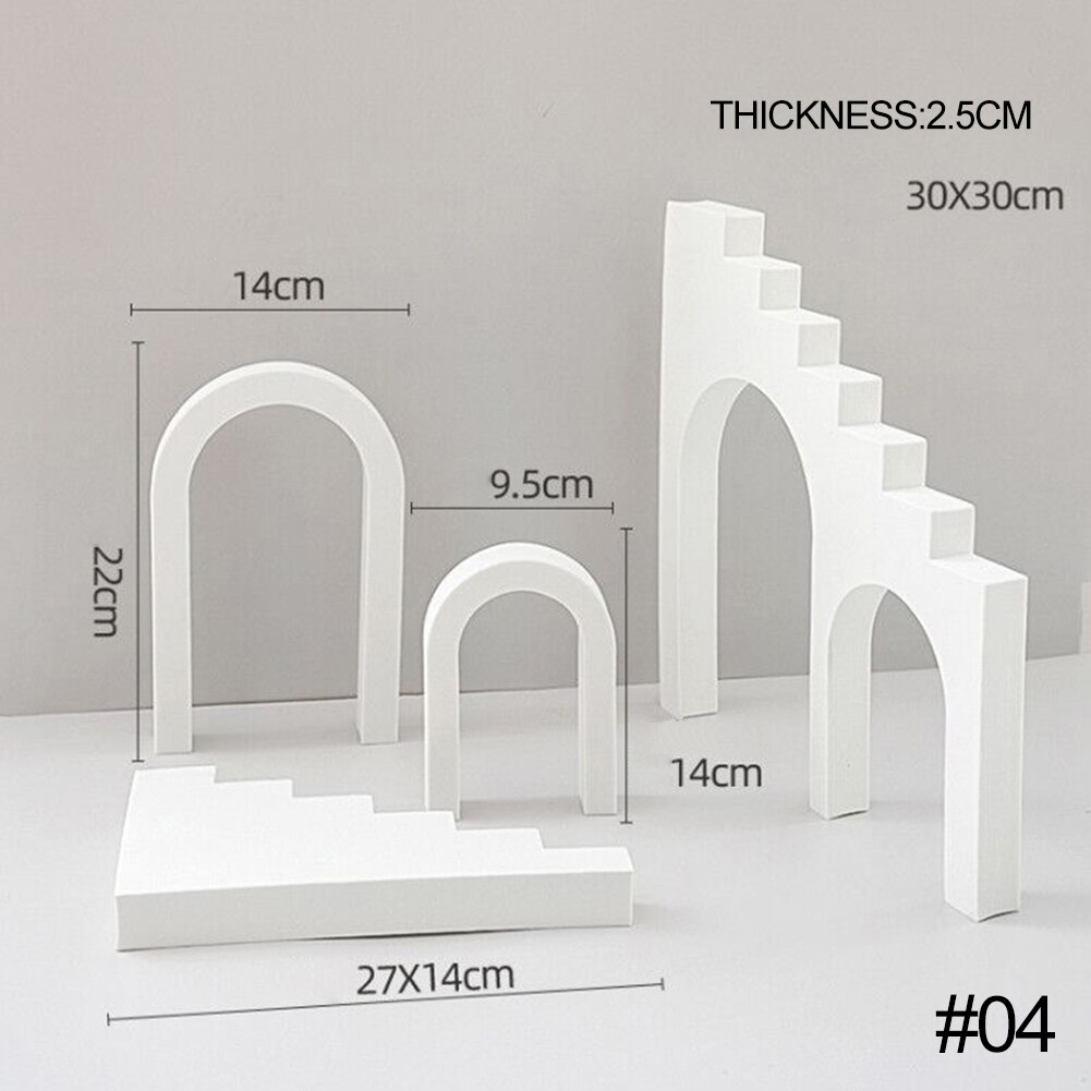 Cube Photo Props INS 3D Ornaments Jewelry Shooting Cosmetics Posing Beauty Ornaments Photography Background Props: 04