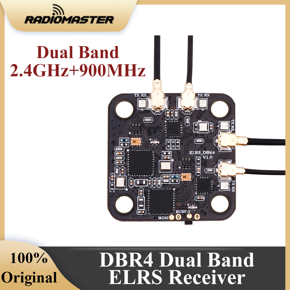 Radiomaster Nomad 2.4GHz 900MHz Module RF double bande double 1000mW double bande Gemini ELRS FCC avec adaptateur de Micro Module: Rouge