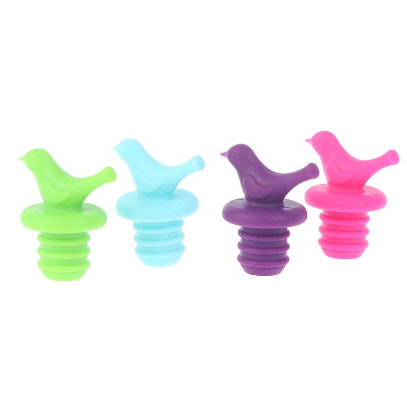Bouchon verseur de vin en Silicone | Bouchons de vin créatifs d'oiseau, bouchon de bouteille, bouchons de mariage 1 pièce