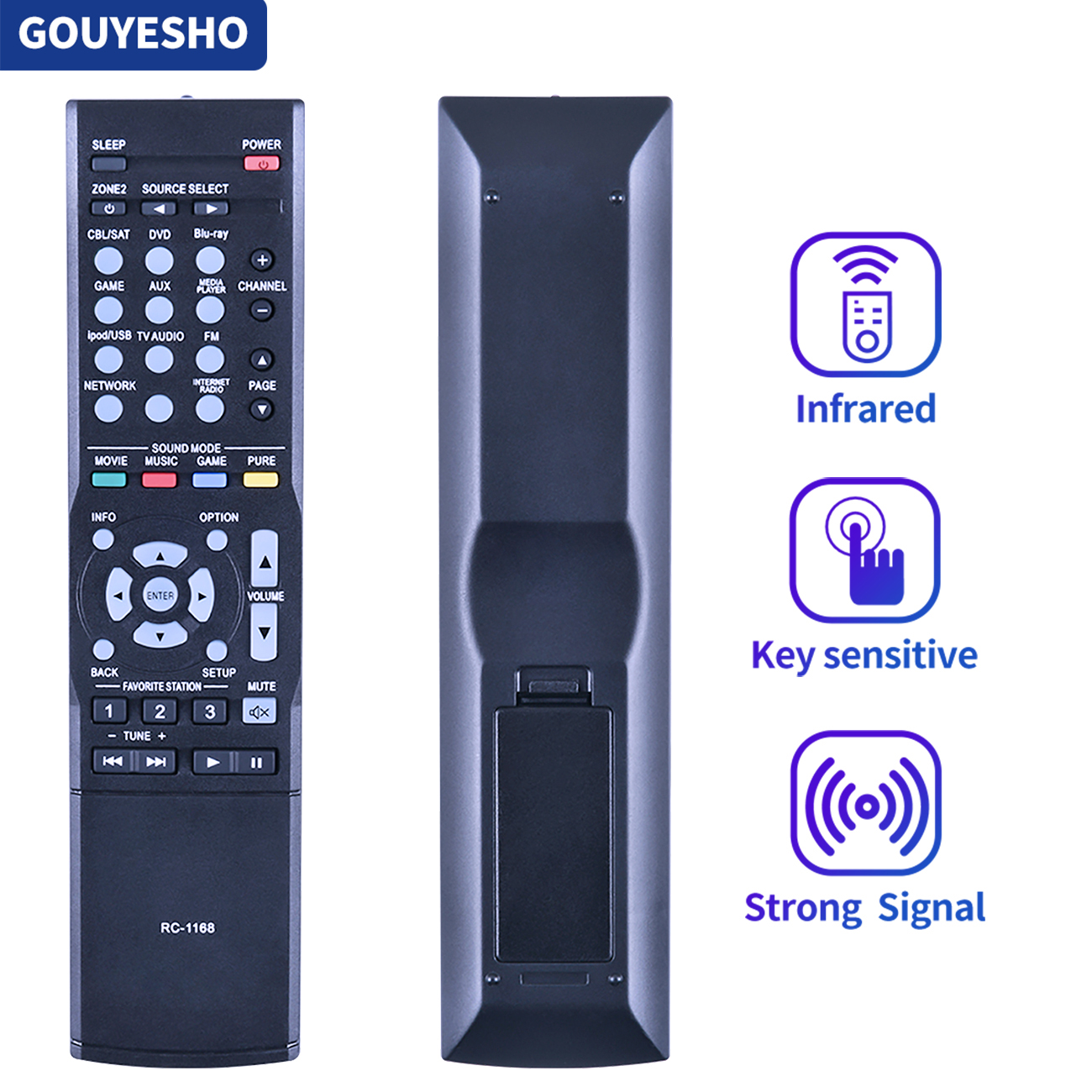 RC-1168 RC-1169 Remote Control for DENON AV Receiver AVR-1713 AVR-1613 AVR-4310 DHT-E251BA AVR-1912 AVR-1612