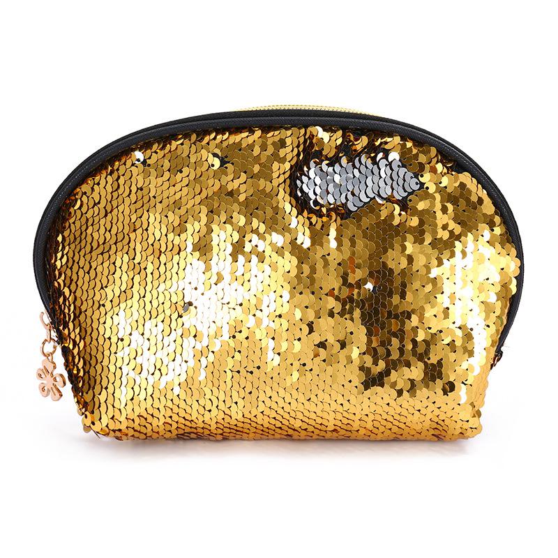 Mermaid Pailletten Handen Tassen Shell Vorm Lady Avond Clutch Make Opbergtas Vrouwelijke Feestjurk Tassen Little Coin Purse: Gold Silver
