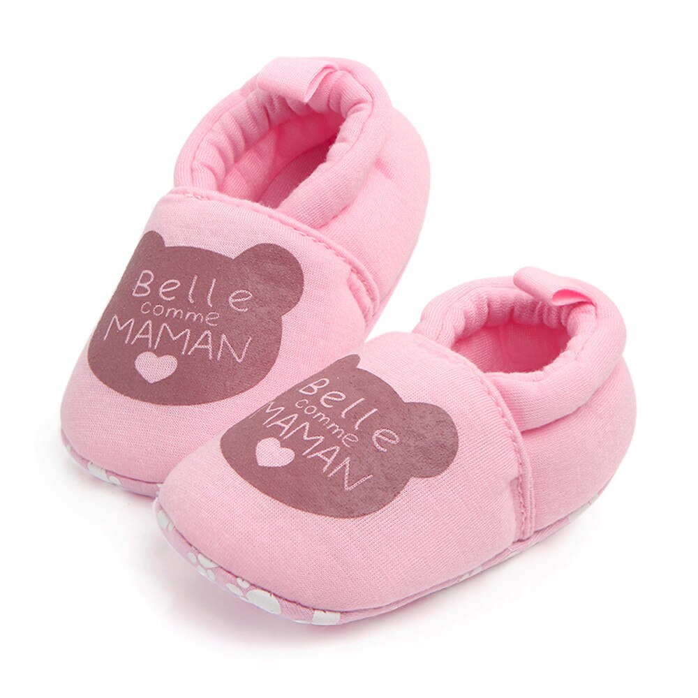 Telotuny Mooie Peuter Eerste Wandelaars Baby Schoenen Ronde Neus Flats Zachte Slippers Schoenen Jongens Meisjes Peuter Soft Sole Anti- slip: PK / 12