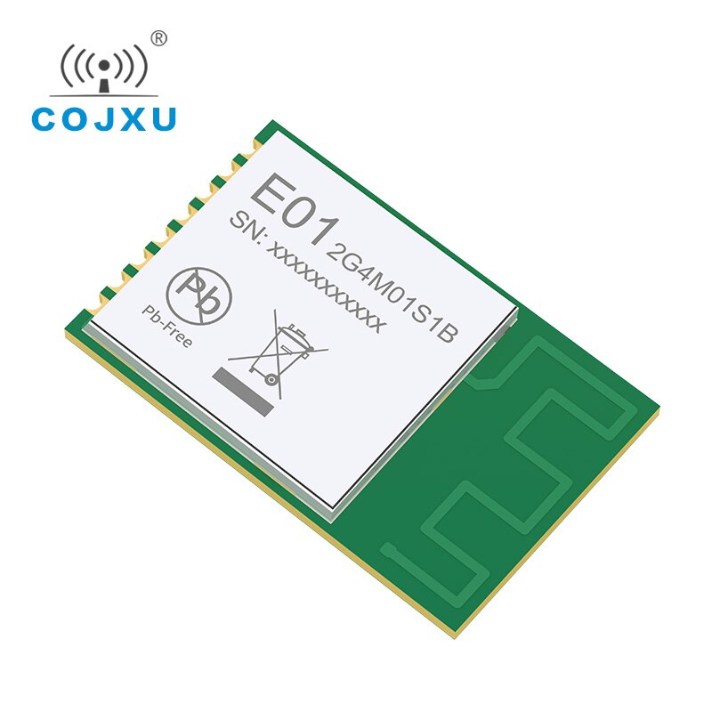 Rf module pcb antenne 5 dbm spi module 2.4 ghz smd klein formaat  e01-2 g 4 m 01 s 1b 16 mhz kristaloscillator 5 dbm zender en ontvanger