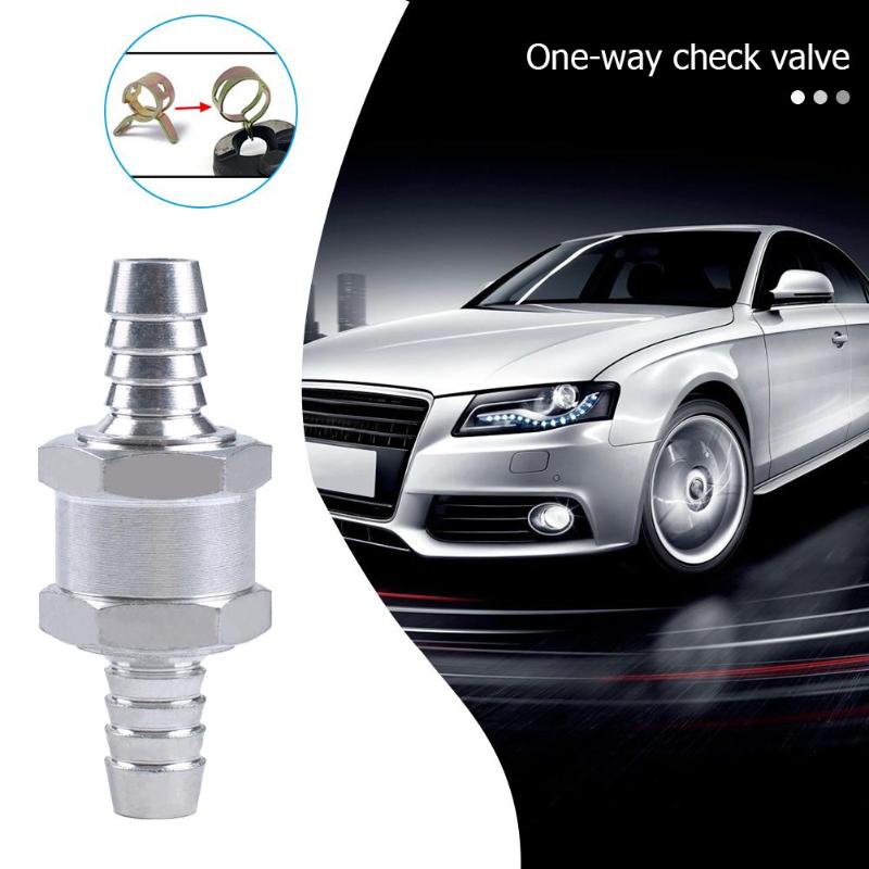 Aluminum Alloy Fuel One Way Check Valve for Carb+2pcs Spring Hose Clamps Aluminum Alloy Fuel One Way Check Valve for Carb
