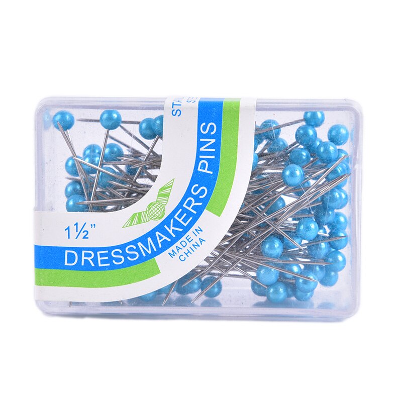 100 Pcs/lot Round Pearl Head Dressmaking Pins Weddings Corsage Florists Sewing Crafts Pin Accessories DIY Tools