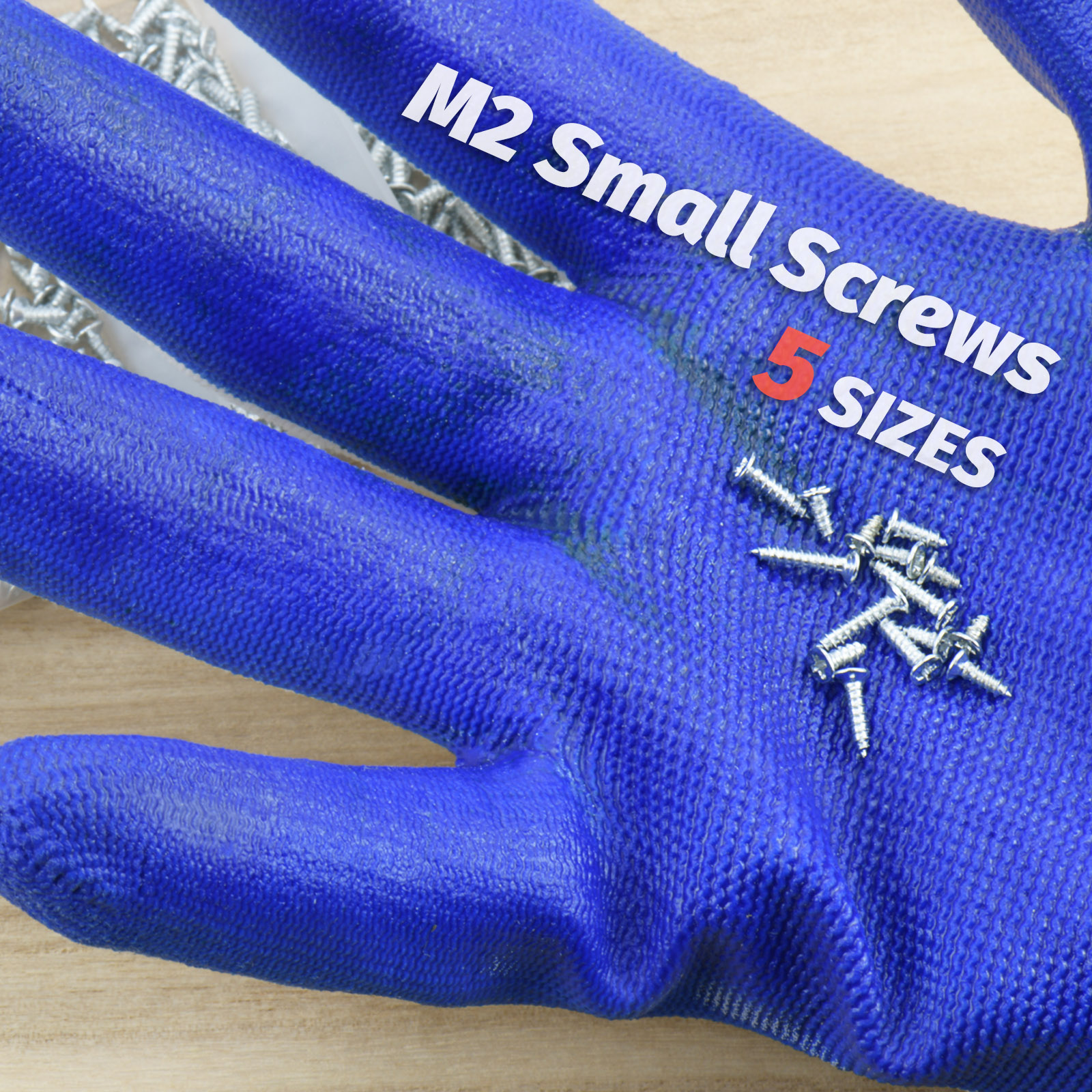 500 stks M2 Zelftappende Phillips Schroeven Assortiment Kit 5 Maten Gelegeerd Staal Cross Drive Platte Kop Zelfborende Hout Schroeven DIY