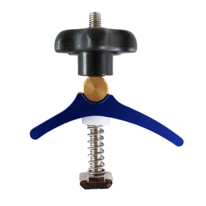 50LB T Nut T Rail Clamp Set T-track Clamp Aluminium Clamp Set for Woodworking: 20 Blue