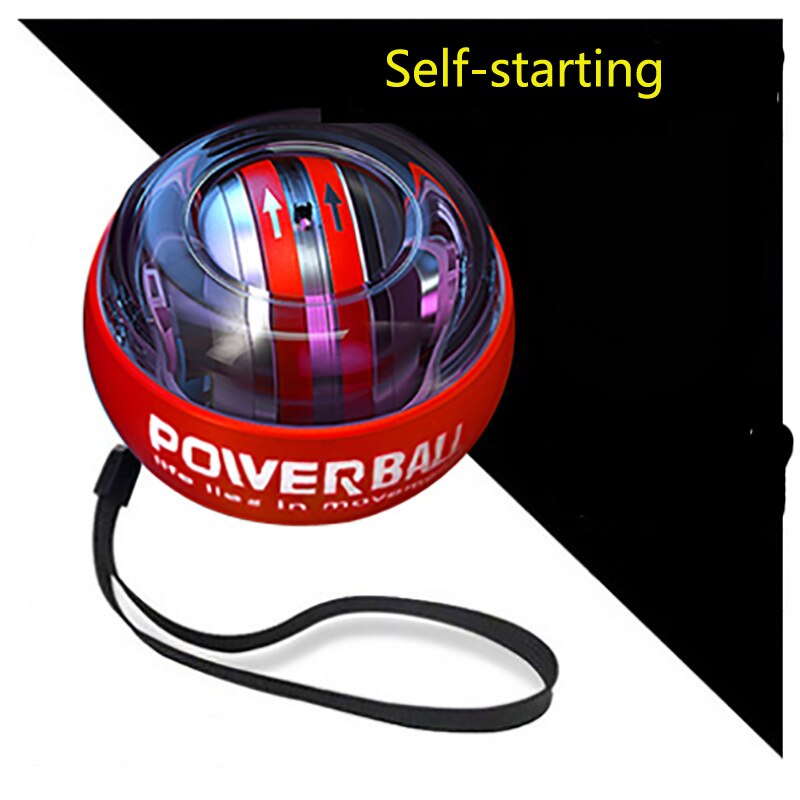 Gyroscope Powerball LED Gyro Power Wrists Ball Arm Exercise Force Strength Training Energyball Home Gym Sports Fitness Equipment: Dark Khaki