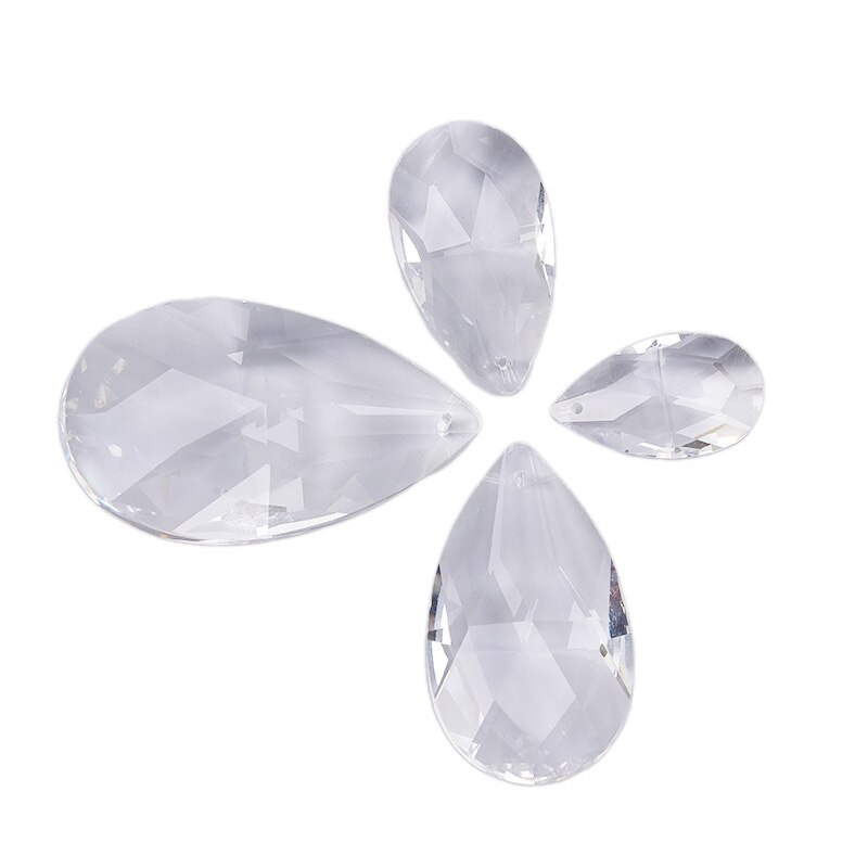 38Mm/50Mm/63Mm/76Mm Clear Kroonluchter Glas Kristallen Lamp Prisms Onderdelen Opknoping Druppels hangers 38Mm-76Mm Kristallen Lamp Accessoires