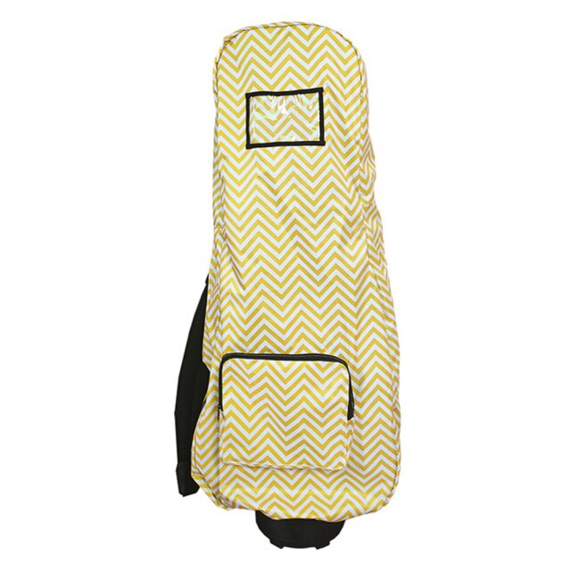 For Big Bag Golf Bag Protect Clubs & Bag Storage bag Foldable 115*35*19cm: Yellow and white