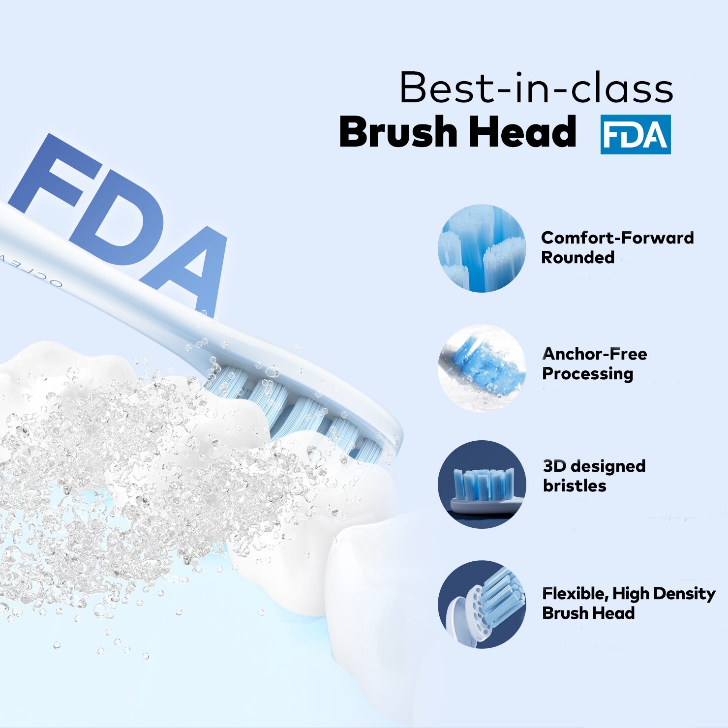 Oclean F1 Sonic Elektrische Tandenborstel Usb Snel Opladen 30 Dagen Batterij Leven Volwassen Ultra Sonic Tandenborstel Met 3 Schoonmaken modi