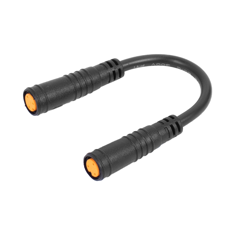 Cable de acelerador de pulgar con Sensor de 3 pines para bicicleta eléctrica, conectores impermeables para Motor, Cables hembra-hembra/macho-macho, 3 pines