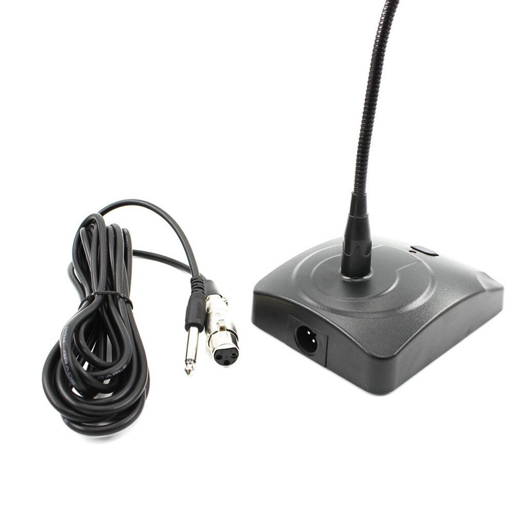 Wired Conference Microphone 360 Flexible Gooseneck Mic for Broadcasting Conference Instrument 6.5mm Audio Cable