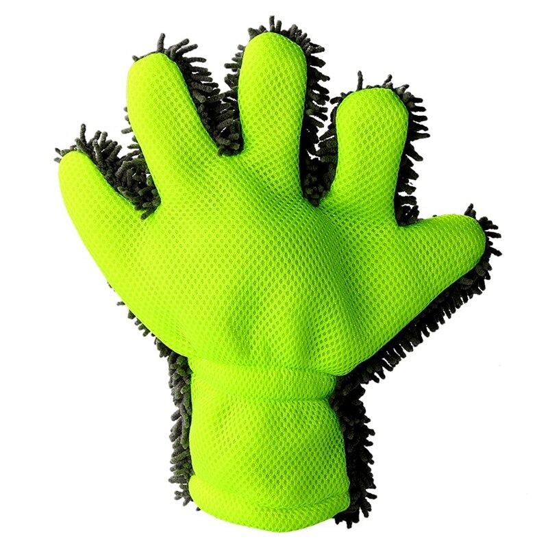 Auto Waschen Handschuhe Reinigung Lappen Mikrofaser Einseitige Chenille Reinigung Handschuhe Gittergewebe Tuch Futter Auto Waschen Werkzeuge