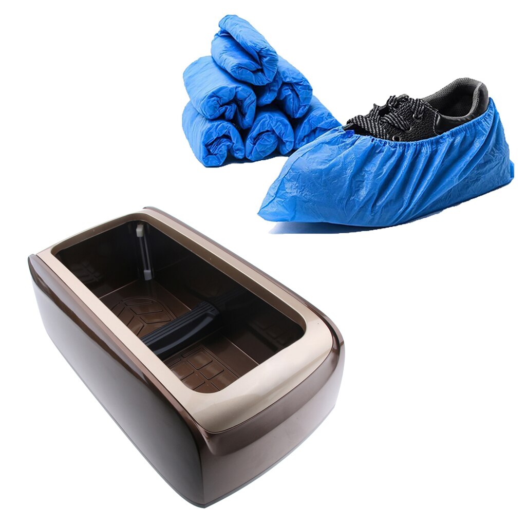 Auto Shoe Cover Dispenser Hands-free Shoe Cover Apparatus with 100 Overshoes