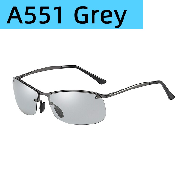 Photochrome Polarisierte Sonnenbrille Angeln Brillen Brille Reise Camping Wandern Fahr Fahrrad Radfahren im freien Sport Brille: A551 Grey
