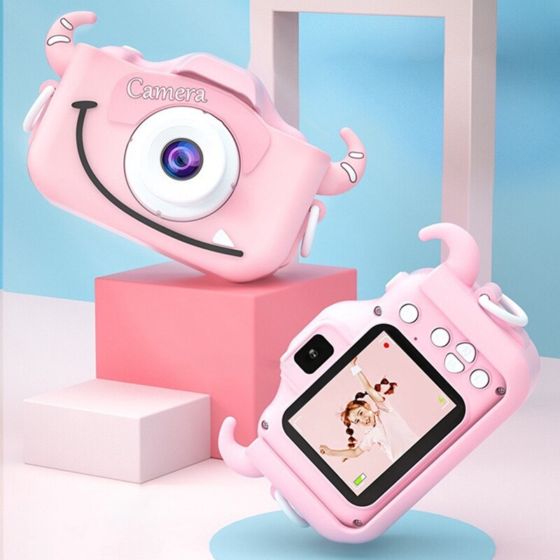 X5S Children's Camera Cute Toy Cat Mini Digital Camera IPS Screen Education Toys For Kids Camera for Children Birthday