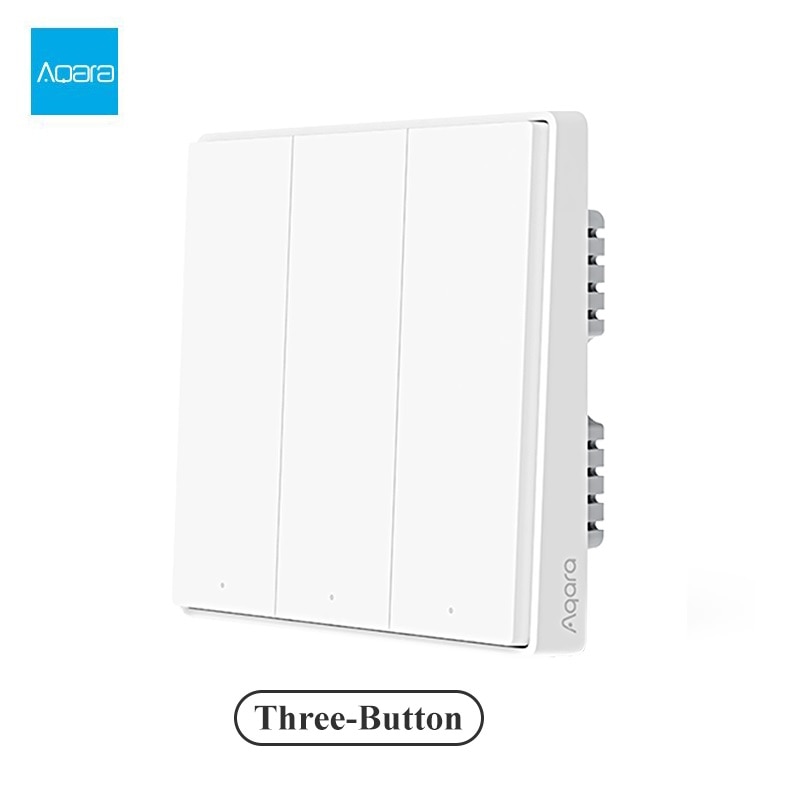 Aqara Wall Switch D1 Zigbee Smart Zero Line Fire Wire Light Remote Control Wirelss Key Wifi Switch Without Neutral For MI Home