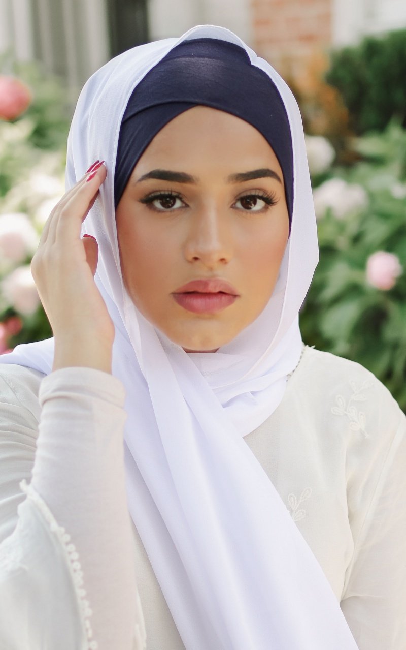 Novo algodão elástico cruz turbante chapéu cor sólida feminino quente inverno headscarf bonnet hijabs boné muçulmano hijab femme envoltório