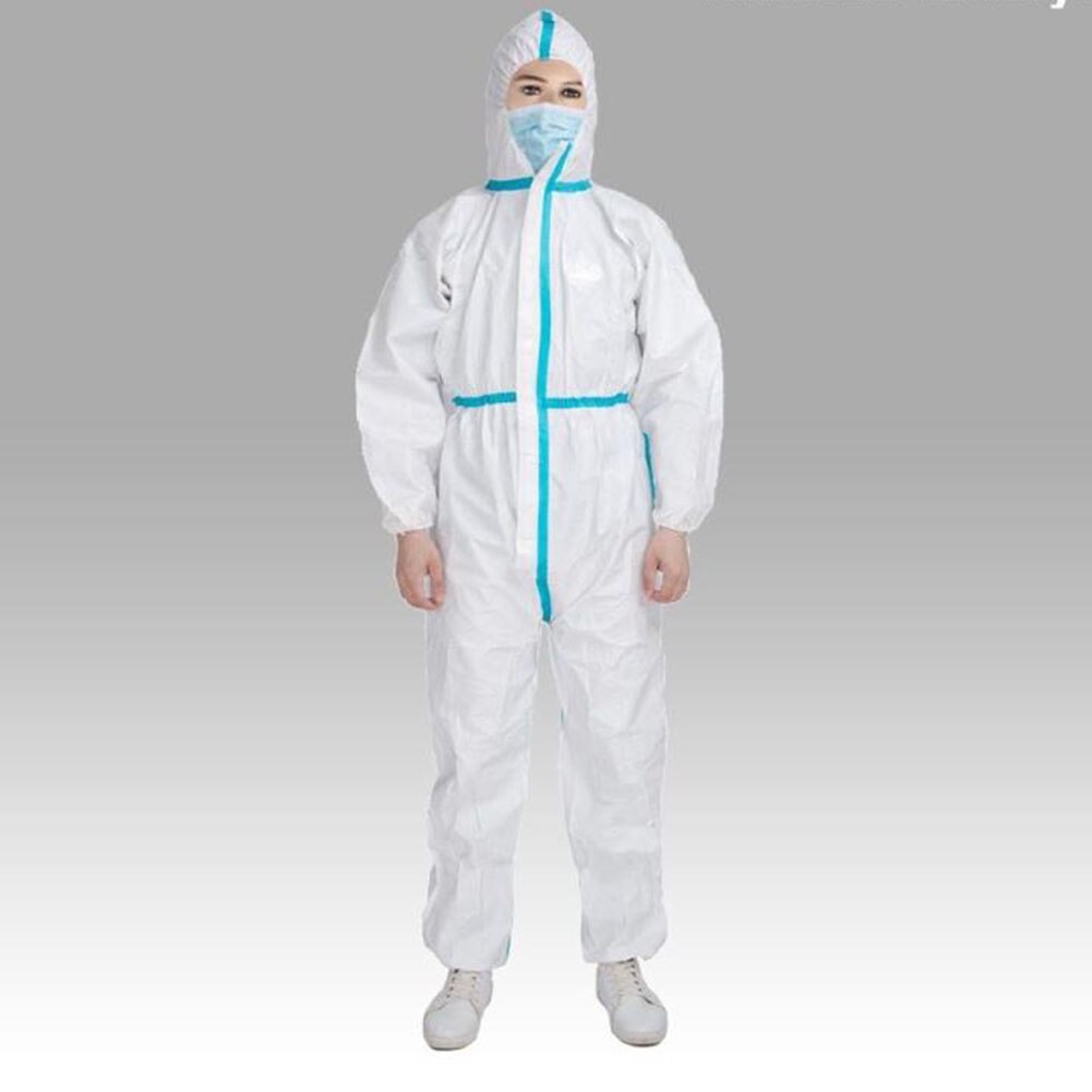 Disposable Overalls Protective Clothing Work Jumpsuit Hooded Anti-Static Antibacterial Coverall Work Clothes welding supplies