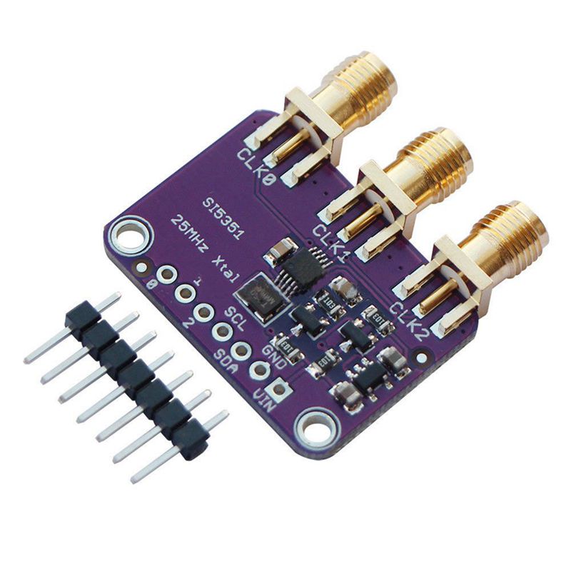 Si5351a i2c 25 mhz urgenerator breakout board 8 khz  to 160 mhz til arduino