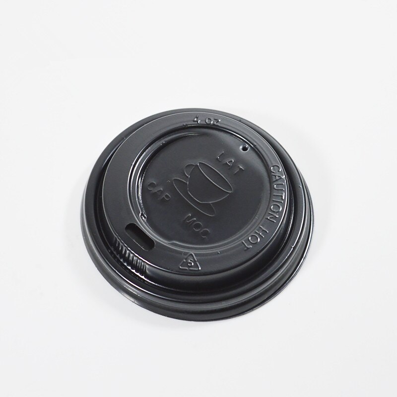 100pcs Net red 4oz 100ml disposable paper cups colorful small coffee milk tea drinking cup child birthday favors drinks cup: black lid