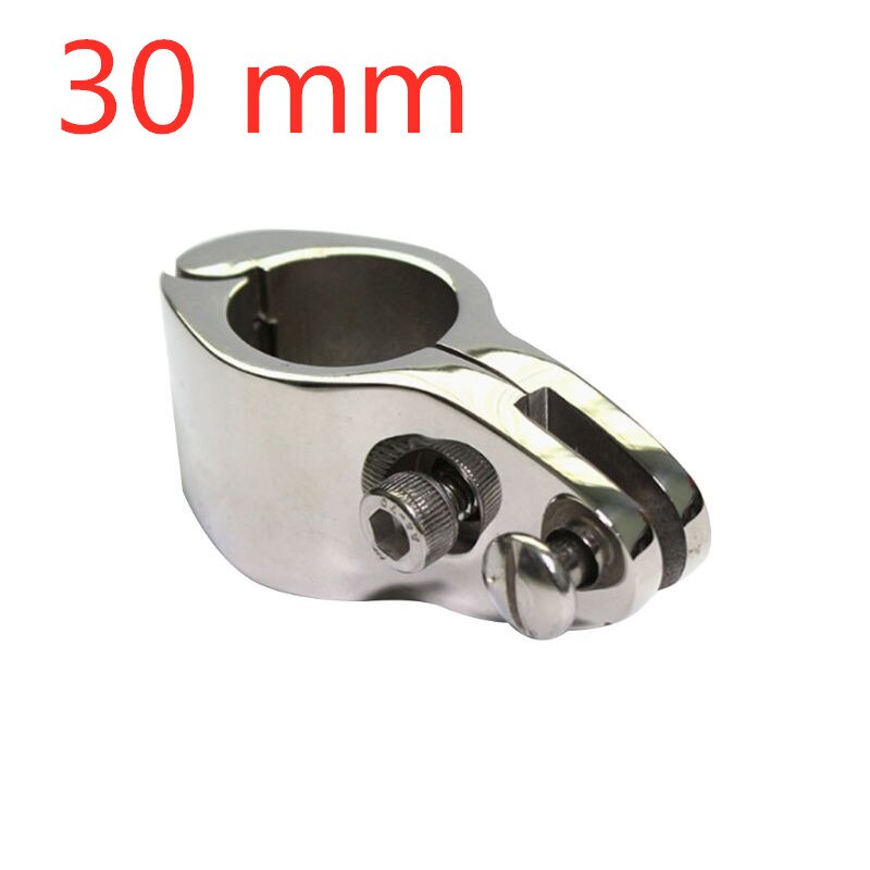 20/22/25/30/32mm 316 acier inoxydable raccord bateau Bimini haut articulé avec 2 vis mâchoire glisser facile installer matériel marin E7CA: 30mm