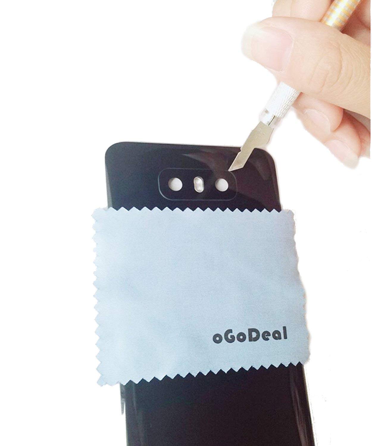 Rear Camera Glass Lens Cover Replacement Repair Tool Kit for LG G6 with Adhesive Preinstalled 2 Pack