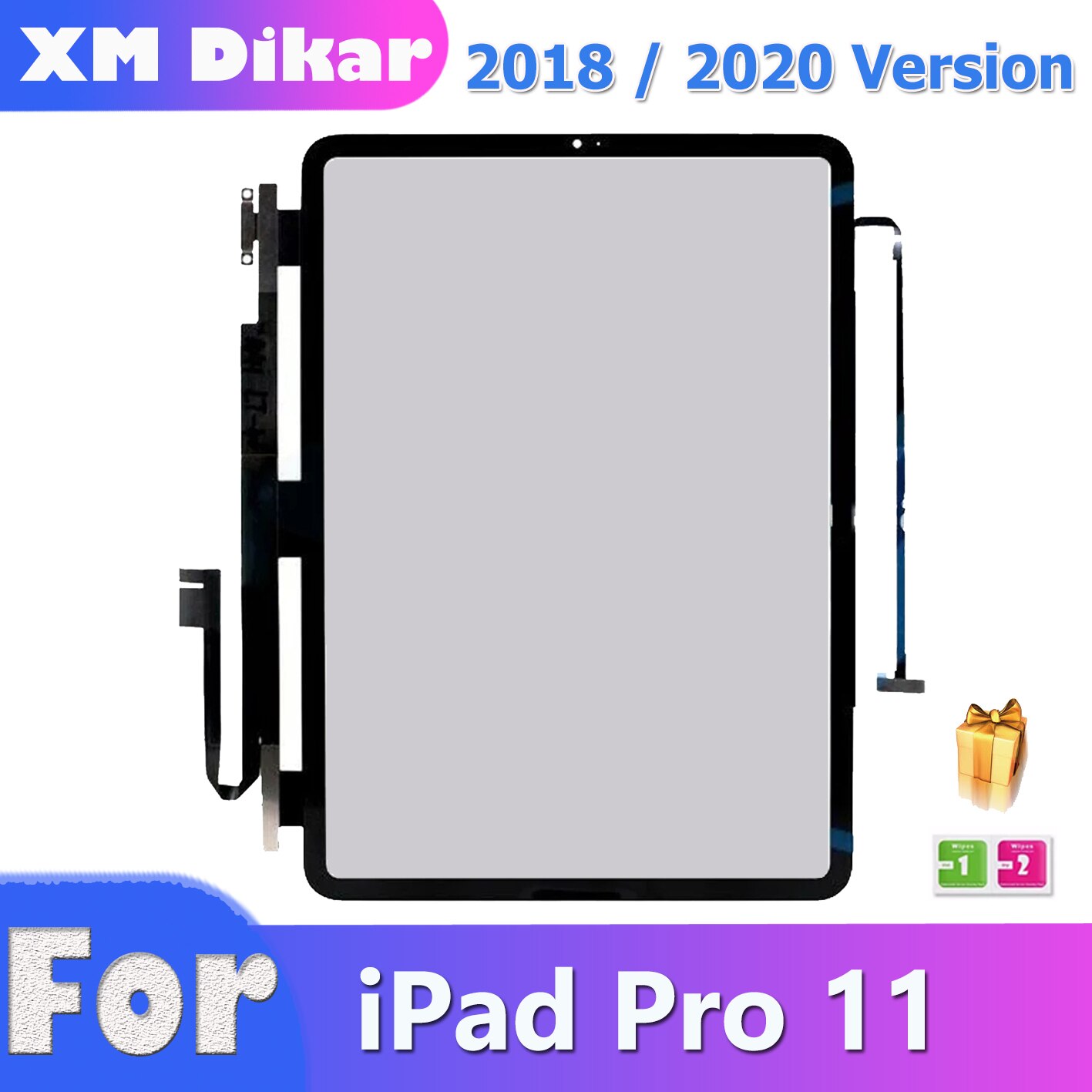 Original Tested for iPad Pro 11 1st 2nd A1980 A1934 A2013/A2228 A2068 A2230 Touch Screen Digitizer Replacement