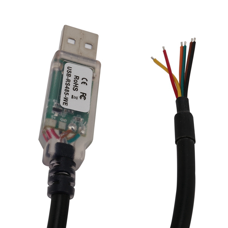 3X 1.8M Long Wire End,Usb-Rs485-We-1800-Bt Cable,Usb To Rs485 Serial For Industrial Control, Plc-Like Products