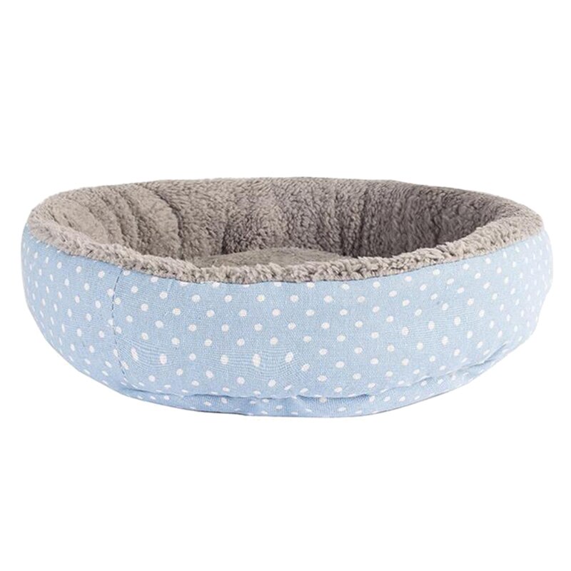 Promotion! Universal Four Seasons Kennel Cat Bed Dog Bed Round Flanging Kennel Microfiber Plush Breathable: Default Title