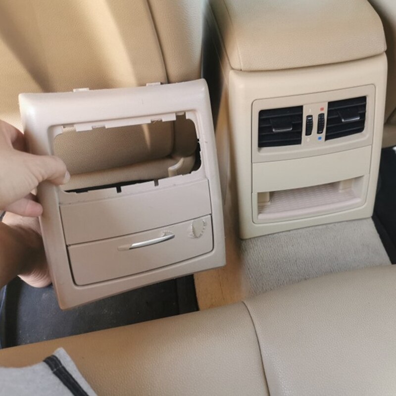 Car Rear Center Console Fresh Air Outlet Vent Grille Cover Outer Frame For BMW 3 Series E90 E91 2005