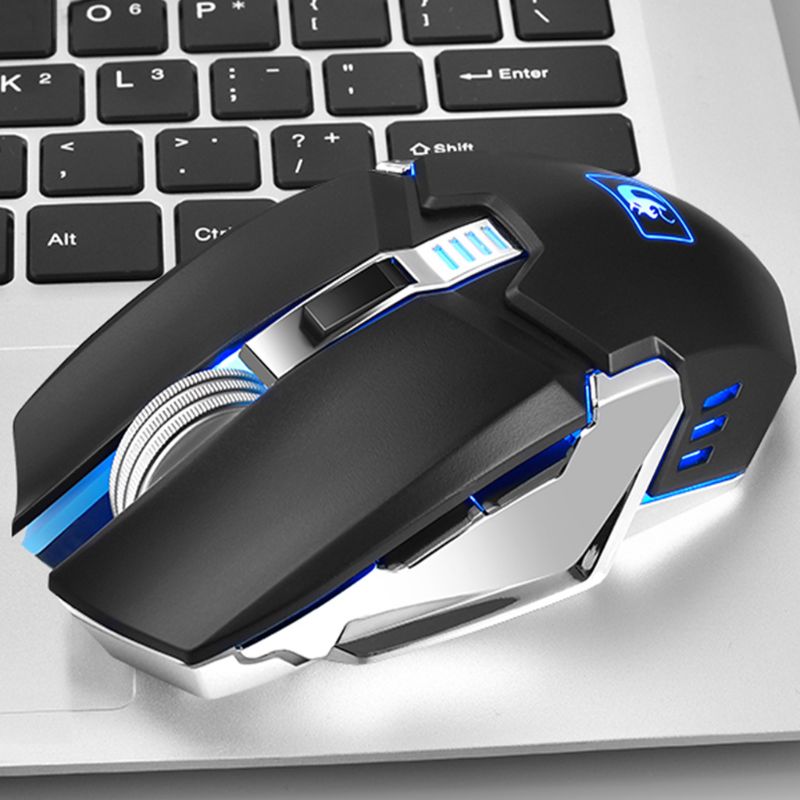 Drahtlose Tastatur und Maus DPI Einstellbare Wiederaufladbare Hintergrundbeleuchtung Tastatur Mäuse 40JB