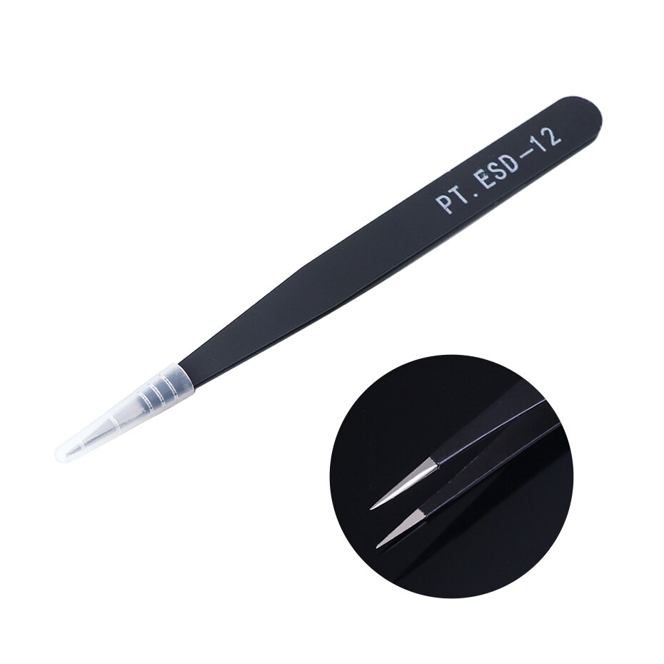 4 rodzaje prostych, zakrzywionych, tęczowych pęustawić robić przedłużania rzęs, makijażu, manicure, precyzyjnego wybierania, profesjonalnej pęsety robić brwi, fbt 1-4: Esd -12