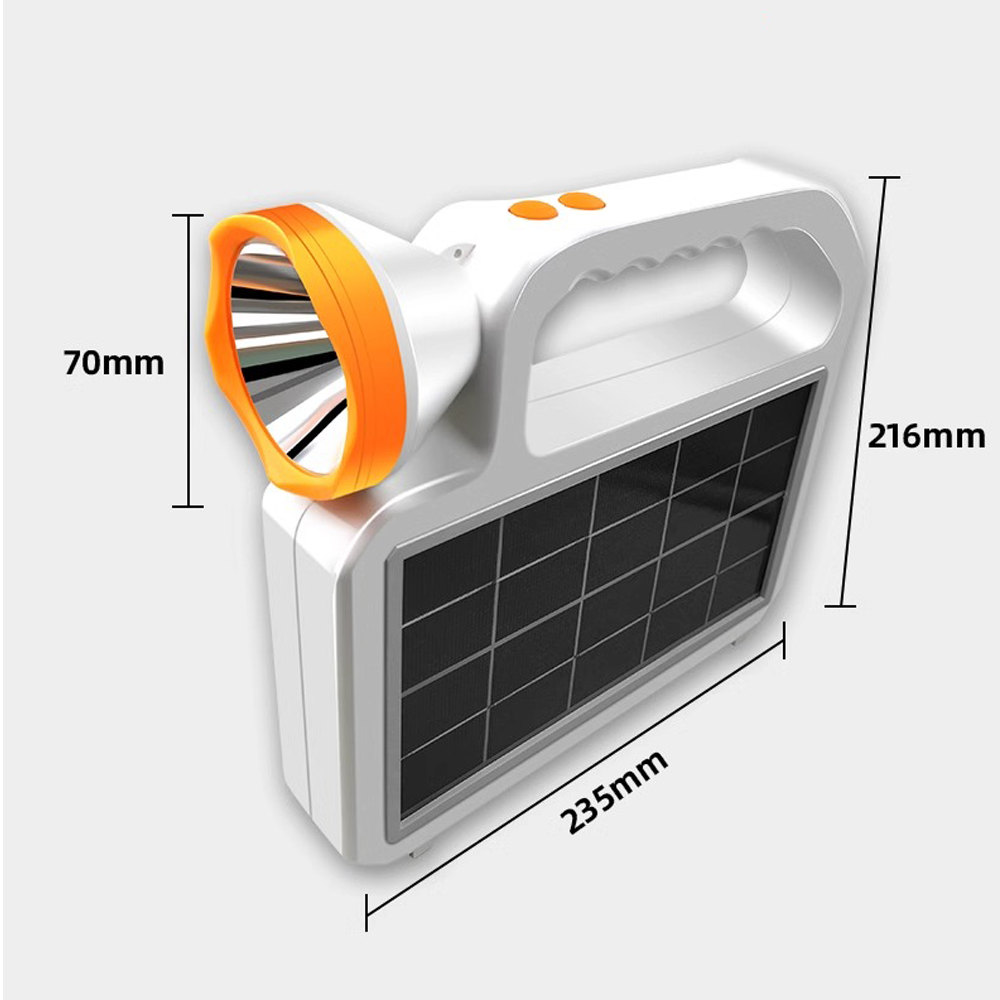 Draagbare zaklamp op zonne-energie, noodlamp, campinglamp, oplaadbare handzaklamp voor buitenactiviteiten: changeable