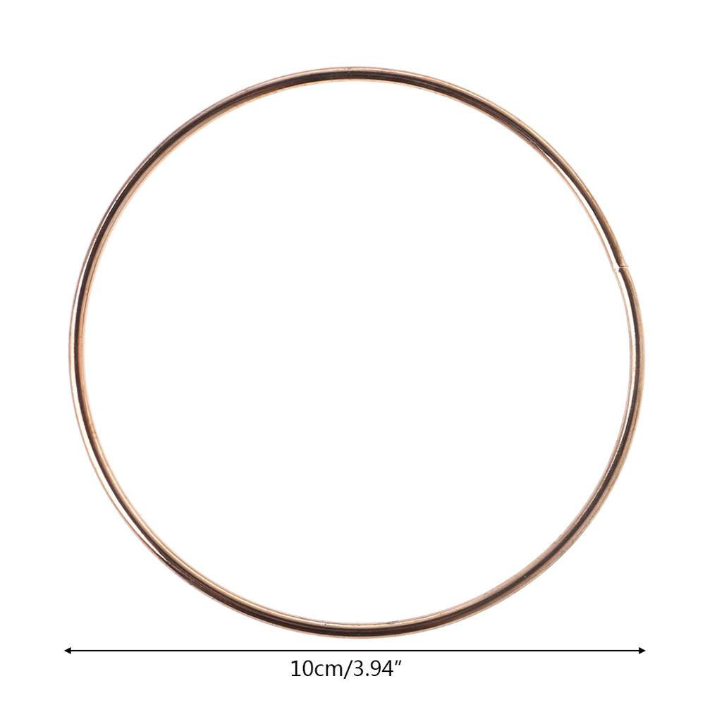 3,5-19cm Metall Traum Fänger Dreamcatcher Ring Macrame Handwerk Band Gold DIY Zubehör 10 Szies Neue: 10cm