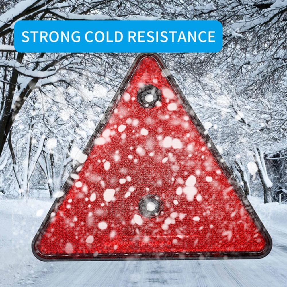 Driehoek Reflector Rode Reflecterende Driehoekige Veiligheid Waarschuwing Reflectoren Voor Trailer Rv Camper Caravan Trekker Boot Vrachtwagen