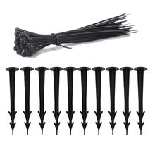 Multifunctional Plastic Yard Garden Stakes With Bandage For Agriculture Hand Tools Plant Support Holding Ground Down Tents