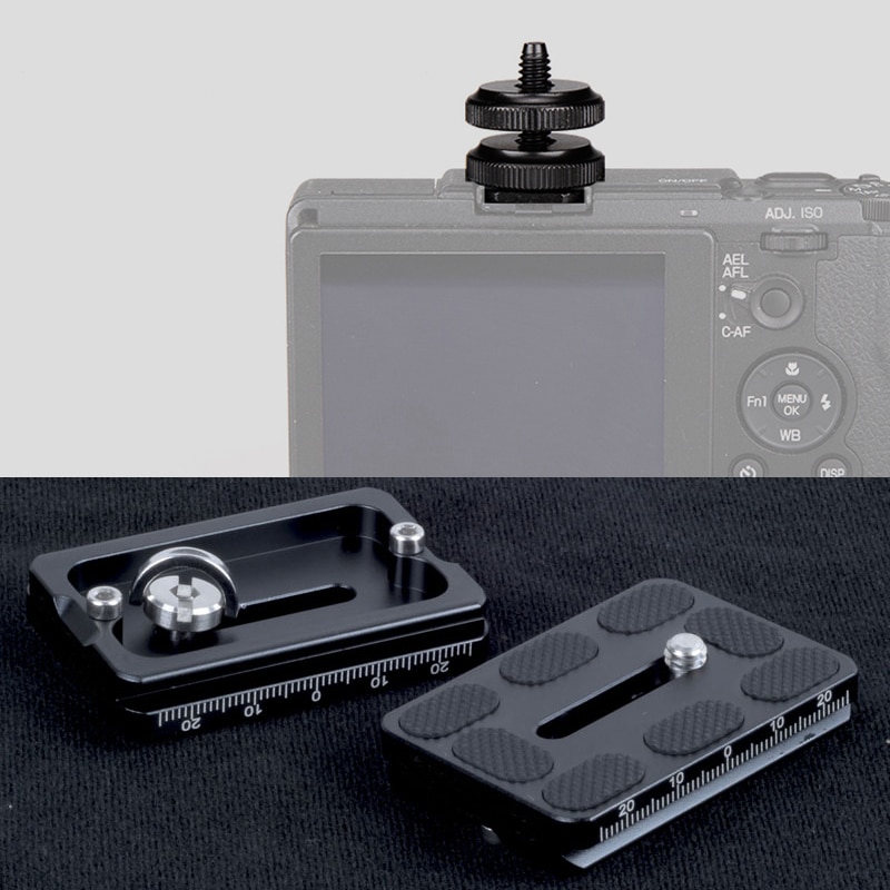 GAQOU 1/4 "3/8" Draad Schroef Shoe Mount Adapter Statief Plaat Schroef EB Mount voor Camera Flash Statief light Stand Metal