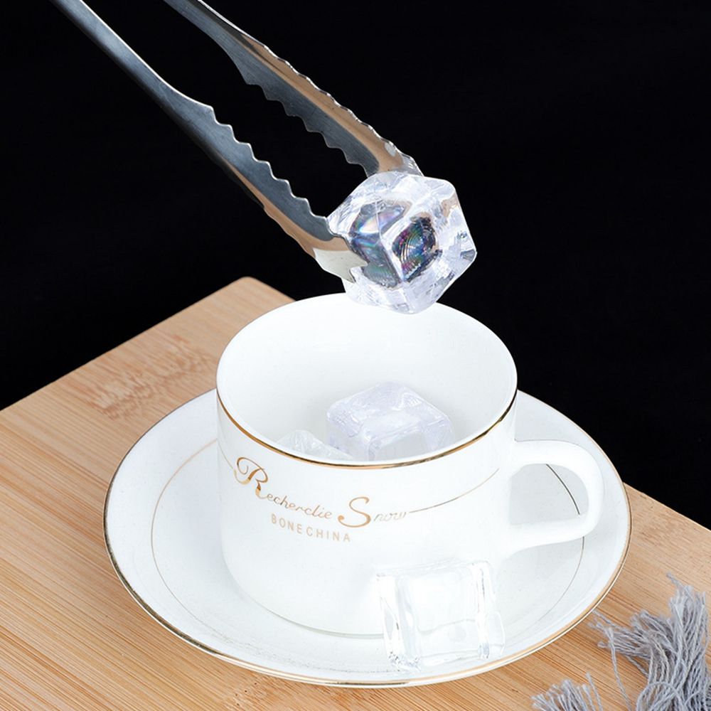 Roestvrij Staal Ijs Tang Non-stick Bbq Eten Tang Voedsel Clip Met Tanden Bar Brood Klem Serveren Tang Voor barbecue Party Bar