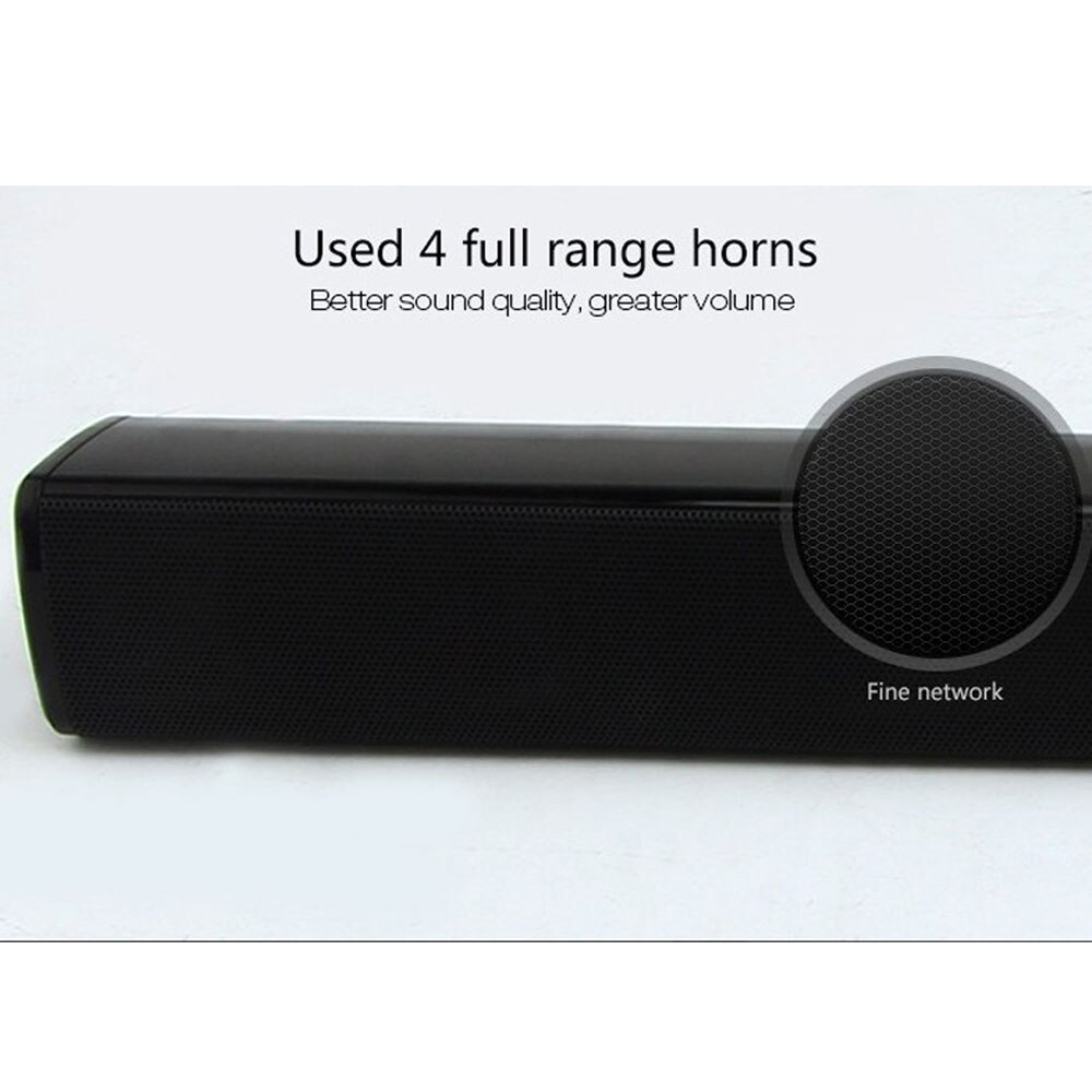 Wireless Sound Blaster Family Stereo Speaker TV Sound Bar Wired and Wireless Bluetooth 4.0 Home SoundBar Stereo for PC Theater