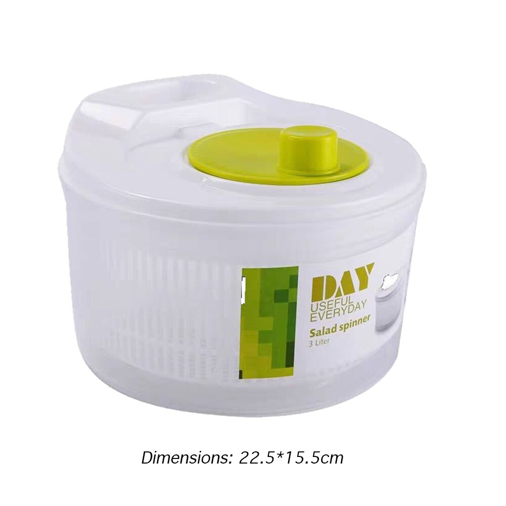 Vegetables Salad Spinner Lettuce Leaf Vegetable Dehydrator Greens Washer Dryer Drainer Crisper Strainer For Washing Drying Leafy: Default Title