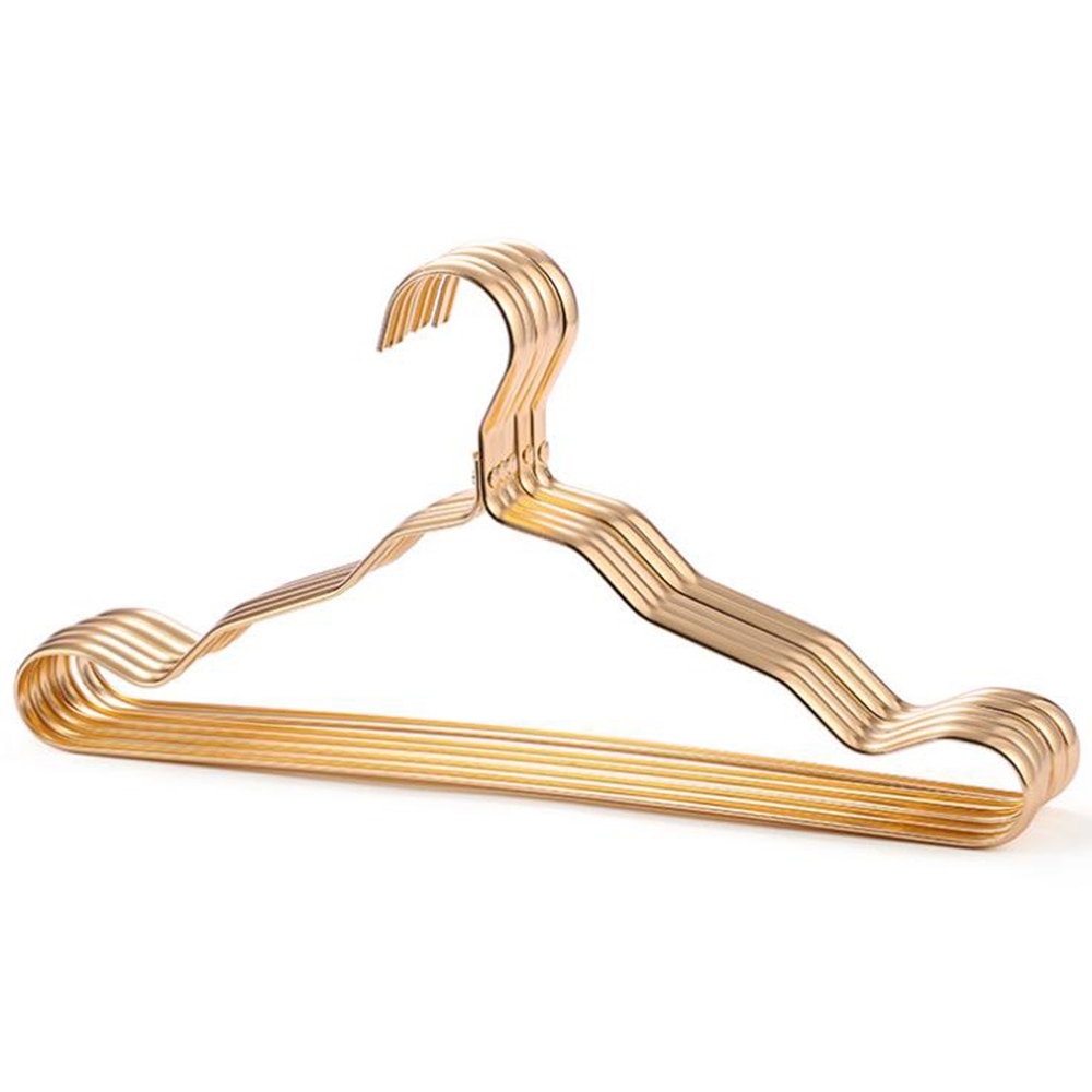 1pc Clothes Hanger Drying Rack Aluminum Alloy Anti-skid Hanger For Clothes Wardrobe Storage Hanger: 01