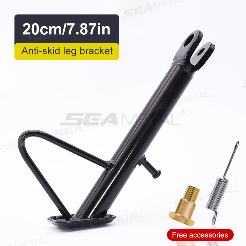 BLALION-Suporte lateral da motocicleta, cremalheira do estacionamento, pé do apoio para Motorcross, bicicleta, scooter, E-Bikes, ATV: Cinza escuro