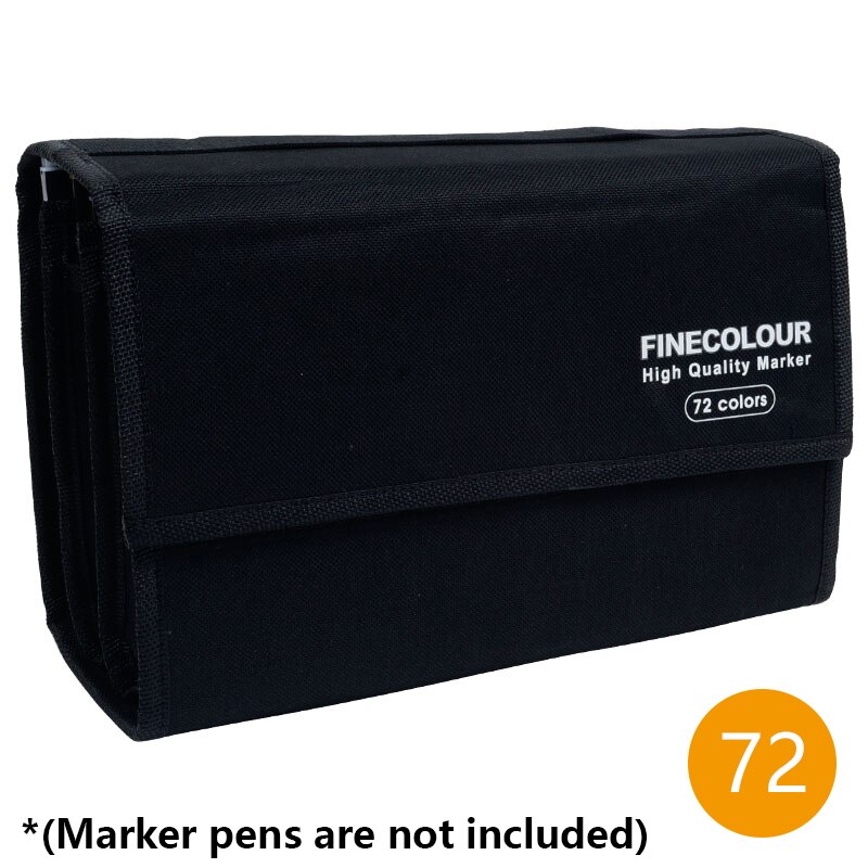 FINECOLOUR Marker Pen Case Large Zipper Bags for Art Marker Fineliner Organized Portable Convinient Pencil Case Art Supplies: 72